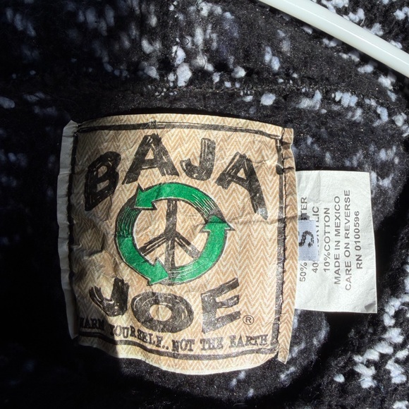 Black and White Women's Hooded Sweater - Picture 3 of 3